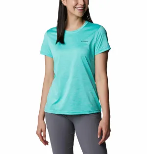 Columbia Women Green Omni-Wick Hike Crew Tshirt