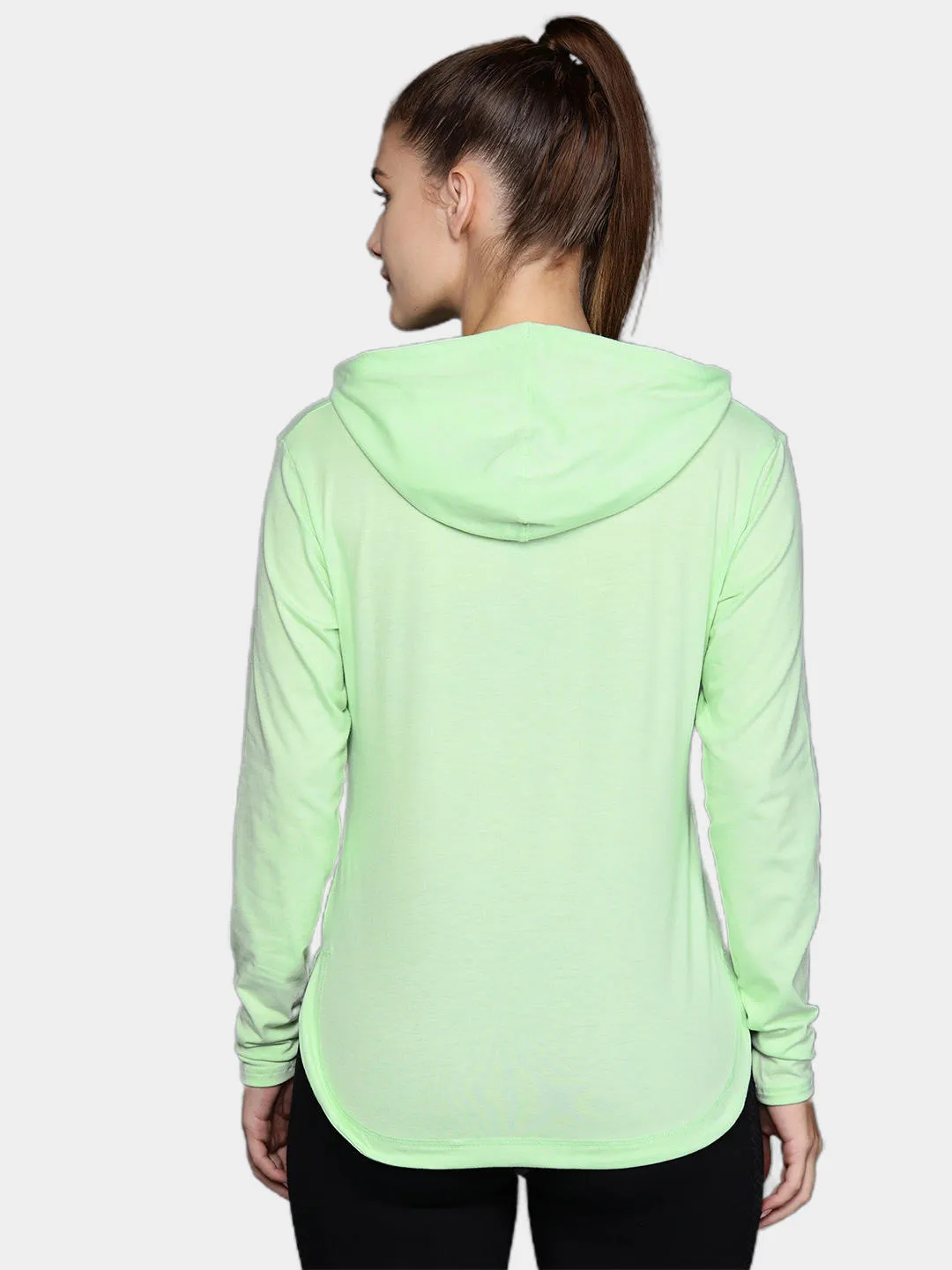 Columbia Women Green Omni-Wick Sun Trek Hooded Tshirt