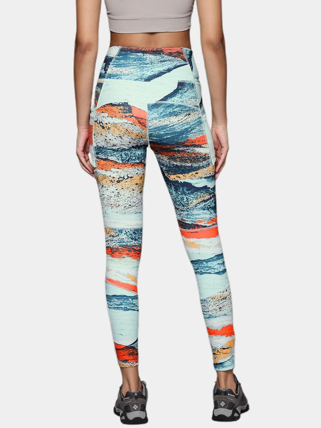 Columbia Women Green Omni-Wick Windgates II Legging