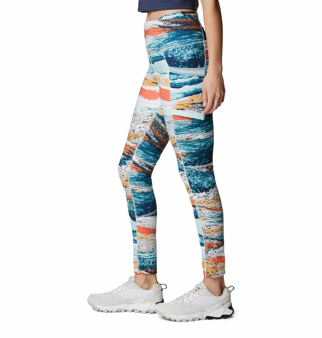 Columbia Women Green Omni-Wick Windgates II Legging