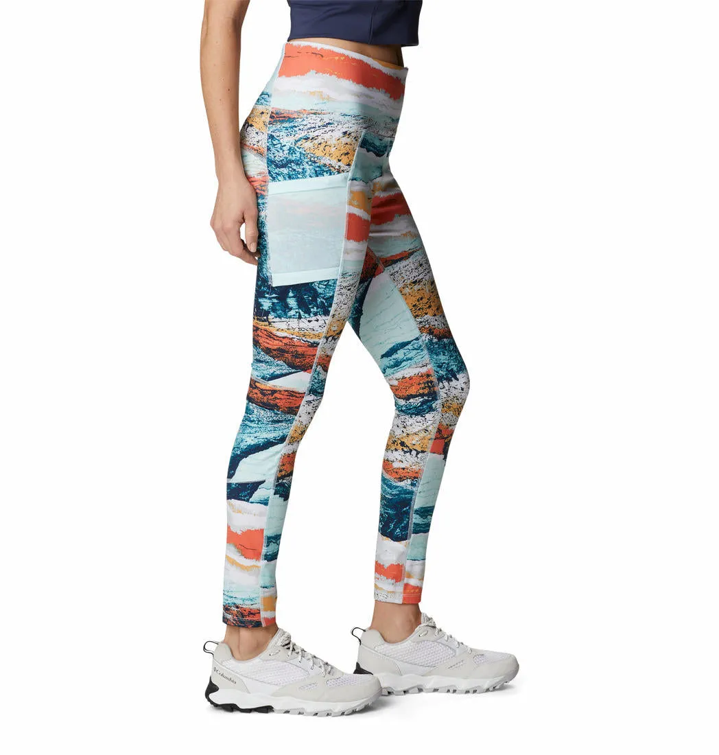 Columbia Women Green Omni-Wick Windgates II Legging