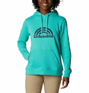 Columbia Women Green Trek Graphic Hoodie