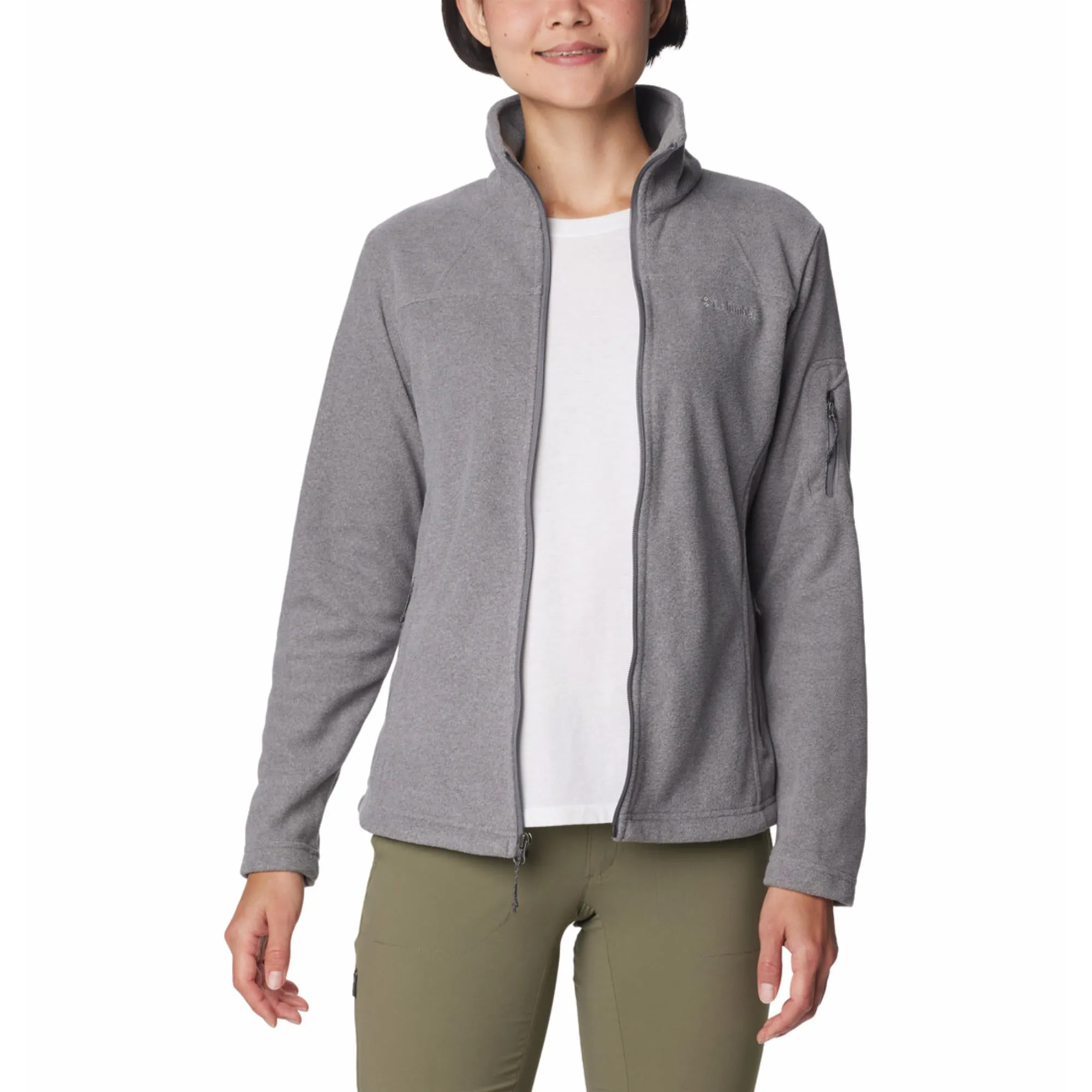 Columbia Women Grey Fast Trek II Fleece Jacket