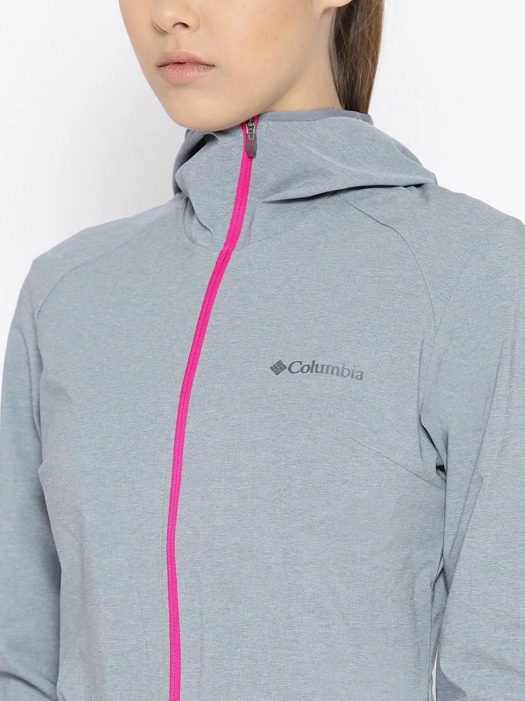 Columbia Women Grey Heather Canyon Softshell Jacket