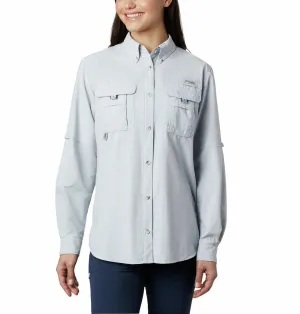Columbia Women Grey Omni-Shade Bahama Long Sleeve Shirt