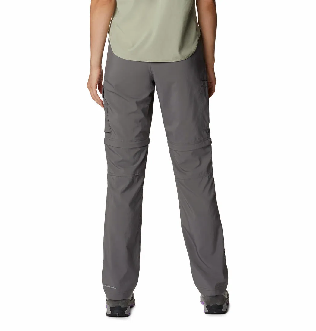 Columbia Women Grey Omni-Shade Silver Ridge Utility Convertible Pant