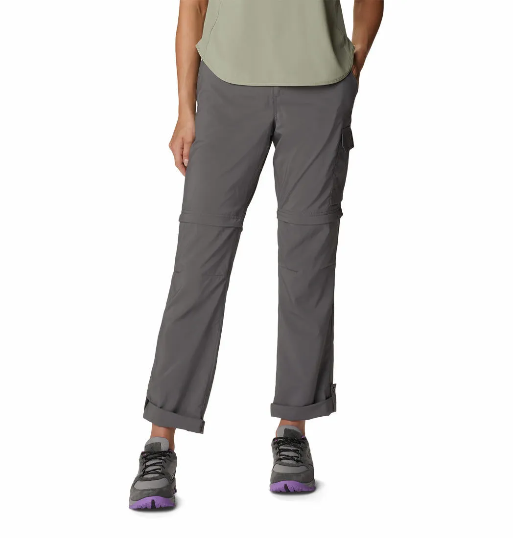 Columbia Women Grey Omni-Shade Silver Ridge Utility Convertible Pant