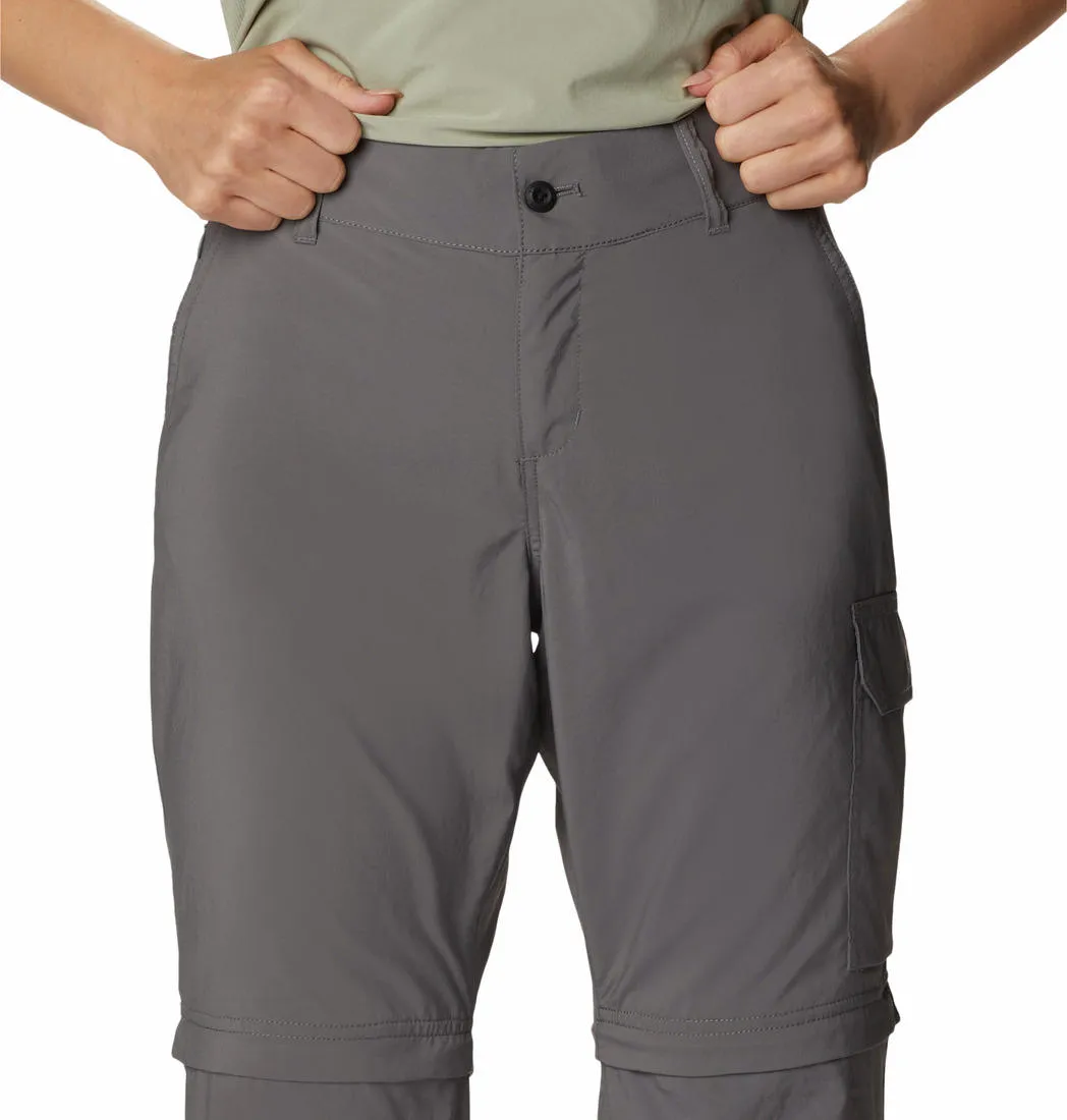 Columbia Women Grey Omni-Shade Silver Ridge Utility Convertible Pant