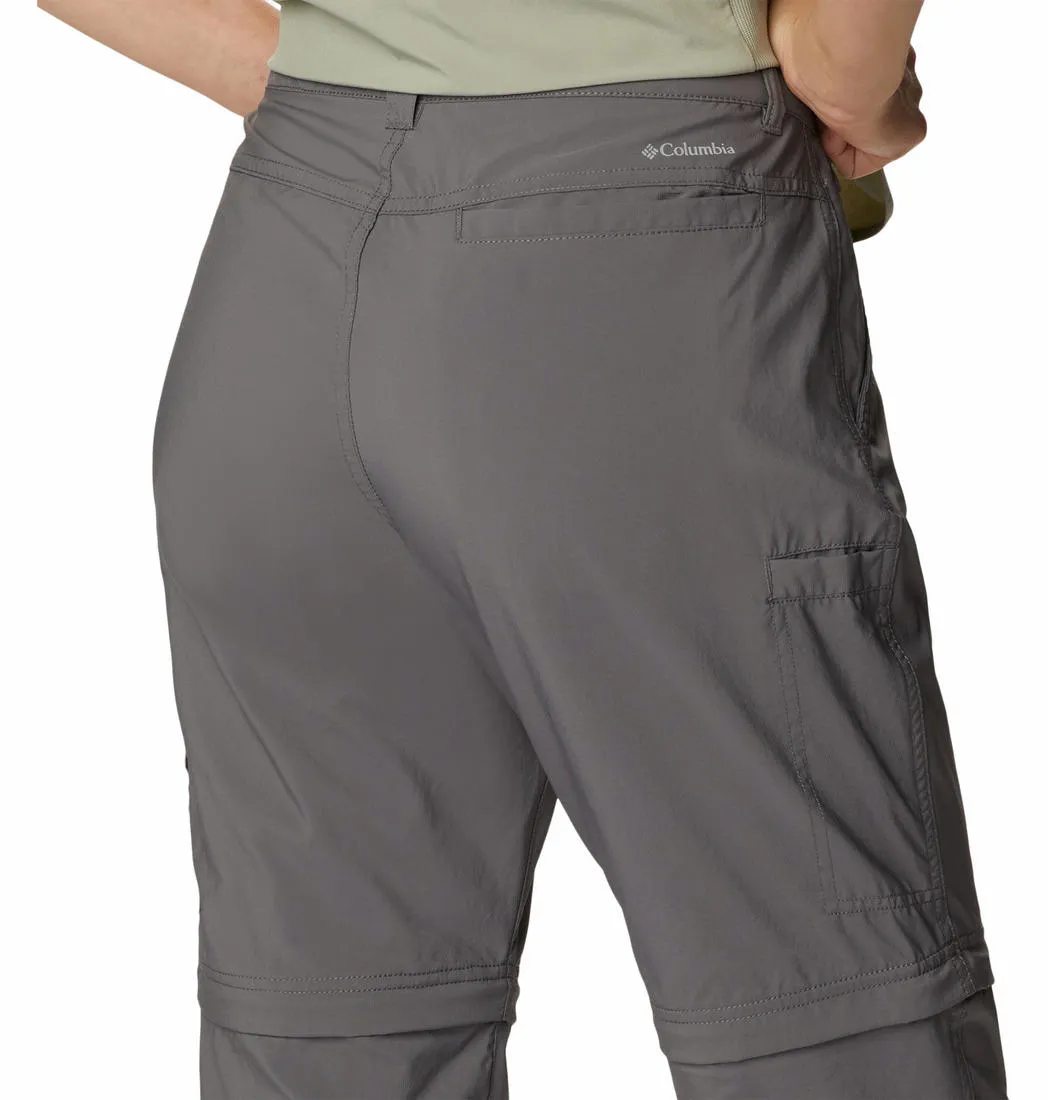 Columbia Women Grey Omni-Shade Silver Ridge Utility Convertible Pant