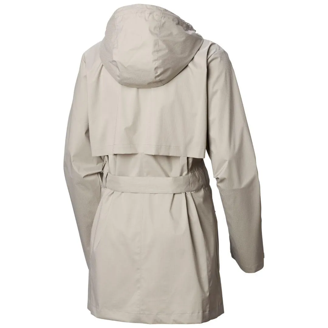 Columbia Women Grey Omni-Shield Pardon My Trench Rain Waterproof Rain Jacket