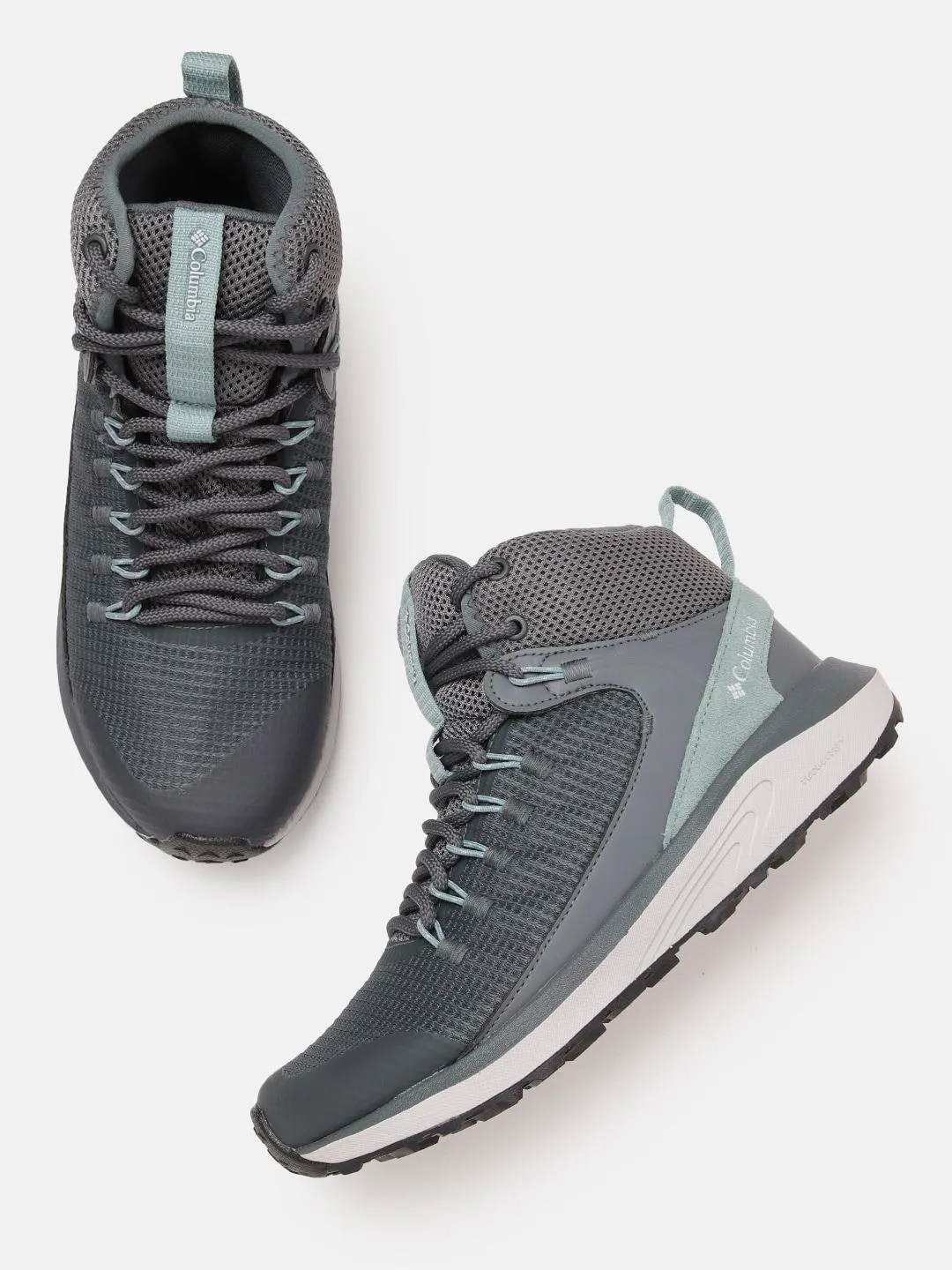Columbia Women Grey TRAILSTORM MID Water Resistant Shoes