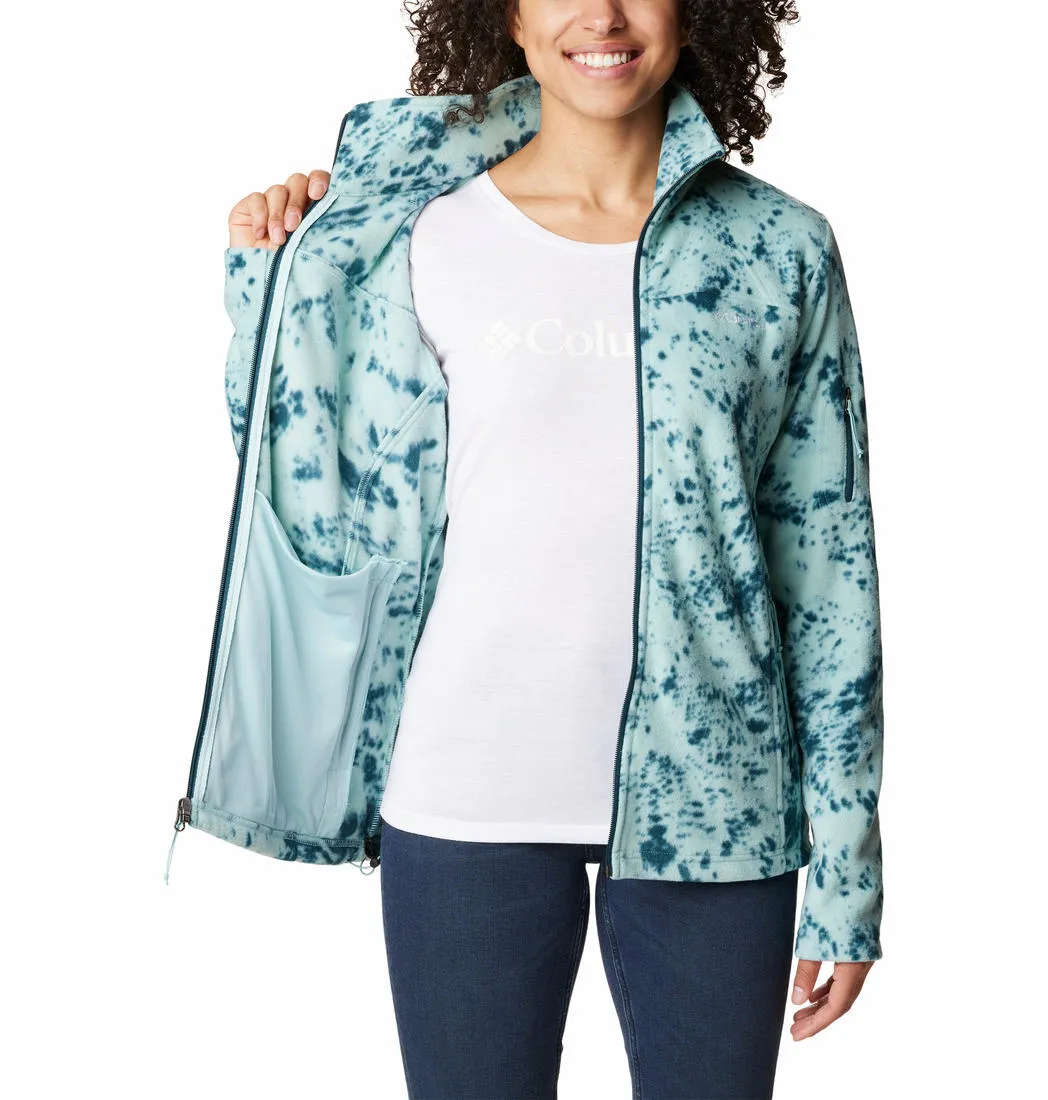 Columbia Women Multicolor Fast Trek Printed Fleece Jacket