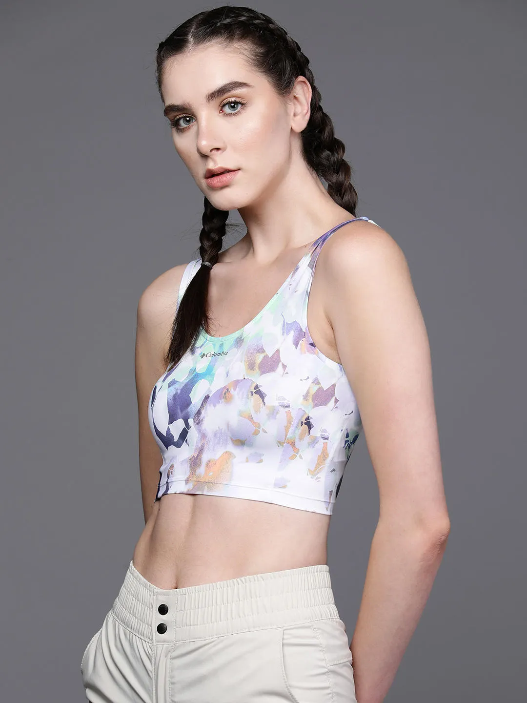 Columbia Women Multicolor Omni-Wick Boundless Trek Tshirt