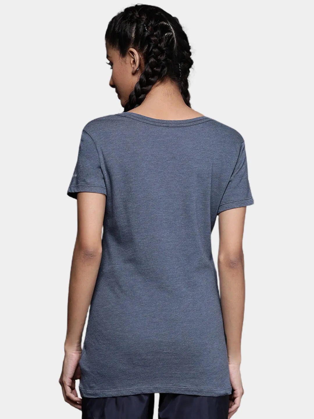 Columbia Women Navy Blue Daisy DaysGraphic Tshirt