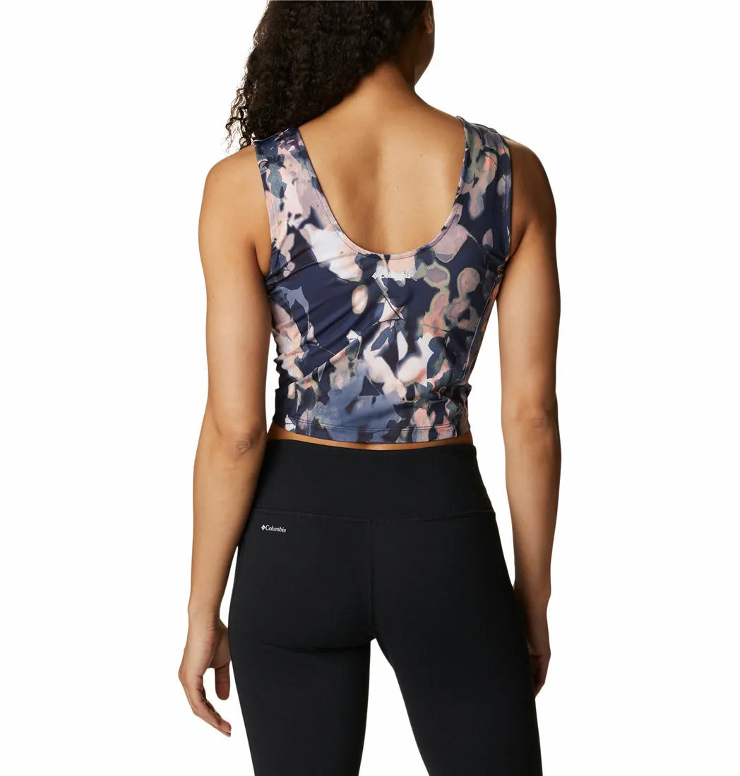 Columbia Women Navy Blue Omni-Wick Boundless Trek Tshirt