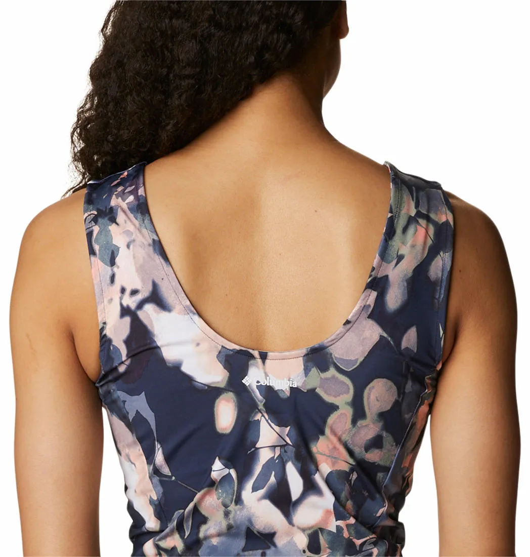 Columbia Women Navy Blue Omni-Wick Boundless Trek Tshirt