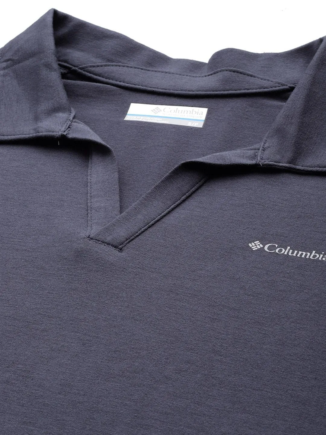 Columbia Women Navy Blue Omni-Wick W Sun Trek Polo Tshirt
