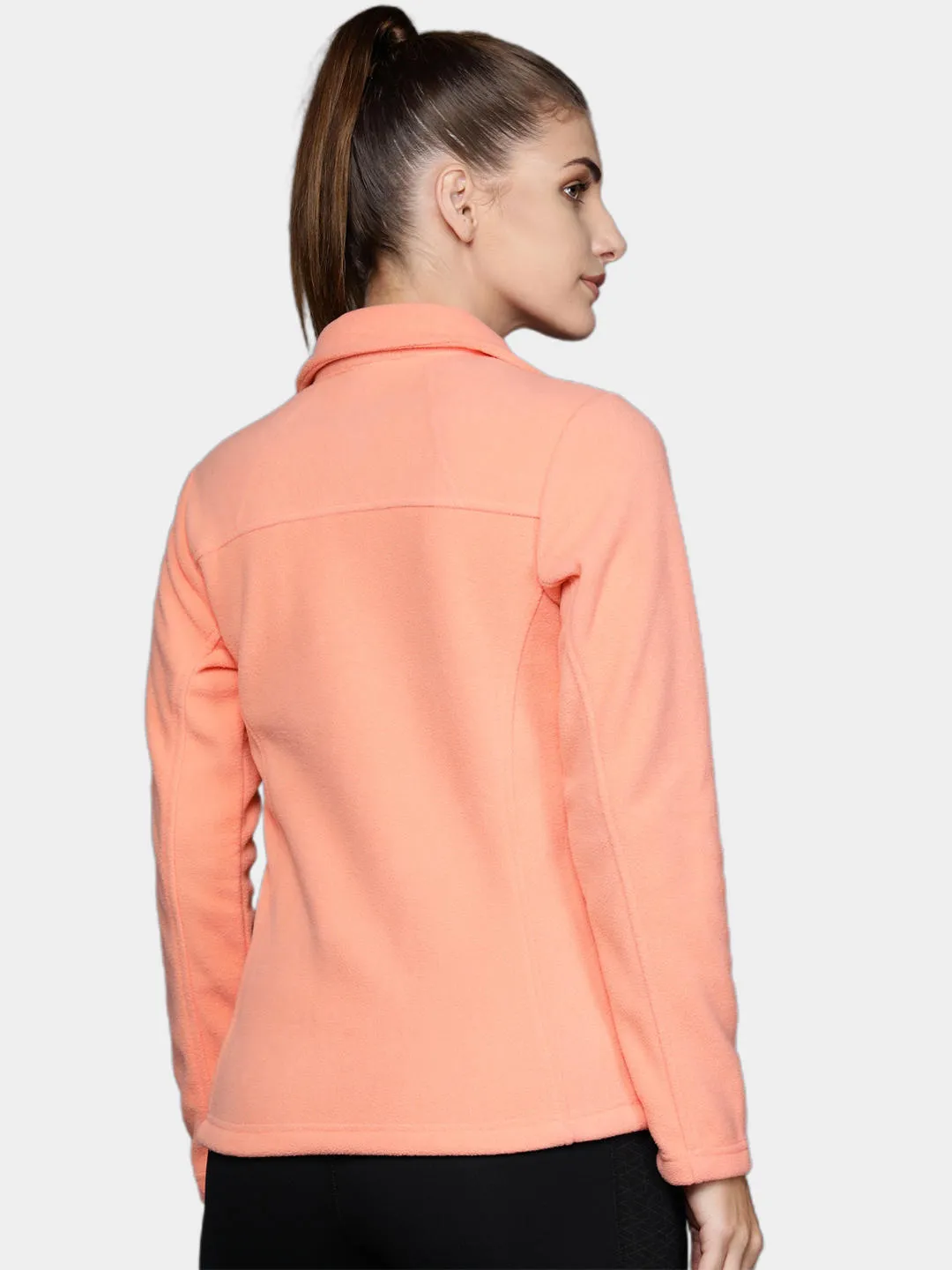 Columbia Women Orange Fast Trek II Fleece Jacket