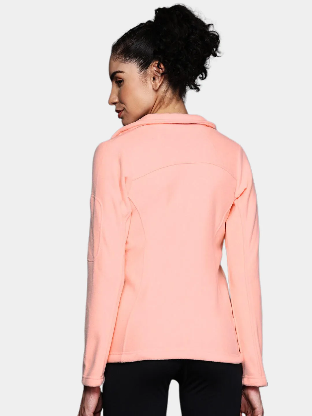 Columbia Women Orange Fast Trek II Fleece Jacket