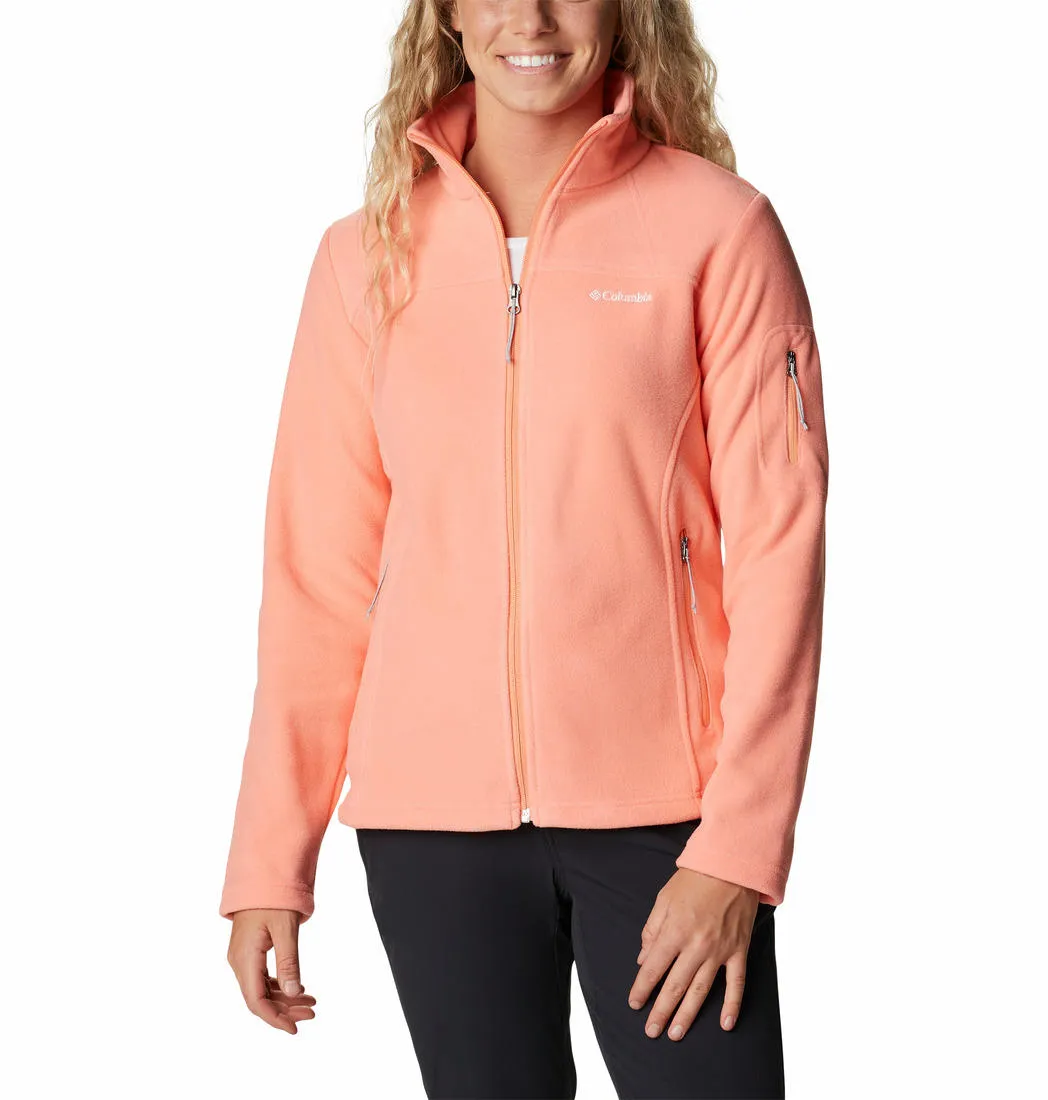 Columbia Women Orange Fast Trek II Fleece Jacket