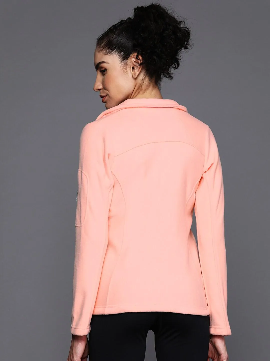 Columbia Women Orange Fast Trek II Fleece Jacket