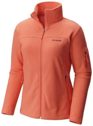 Columbia Women Orange Fast Trek II Fleece Jacket