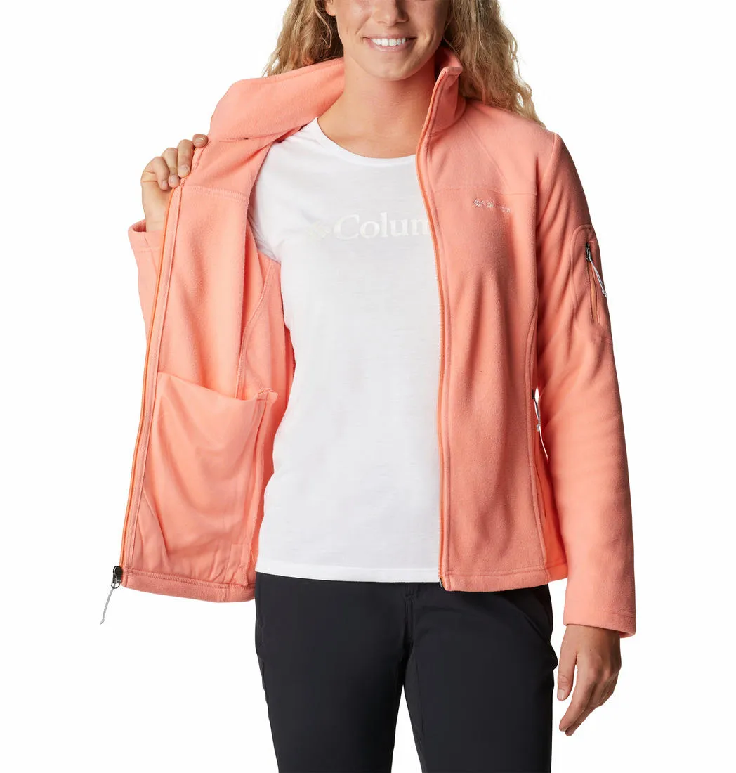 Columbia Women Orange Fast Trek II Fleece Jacket