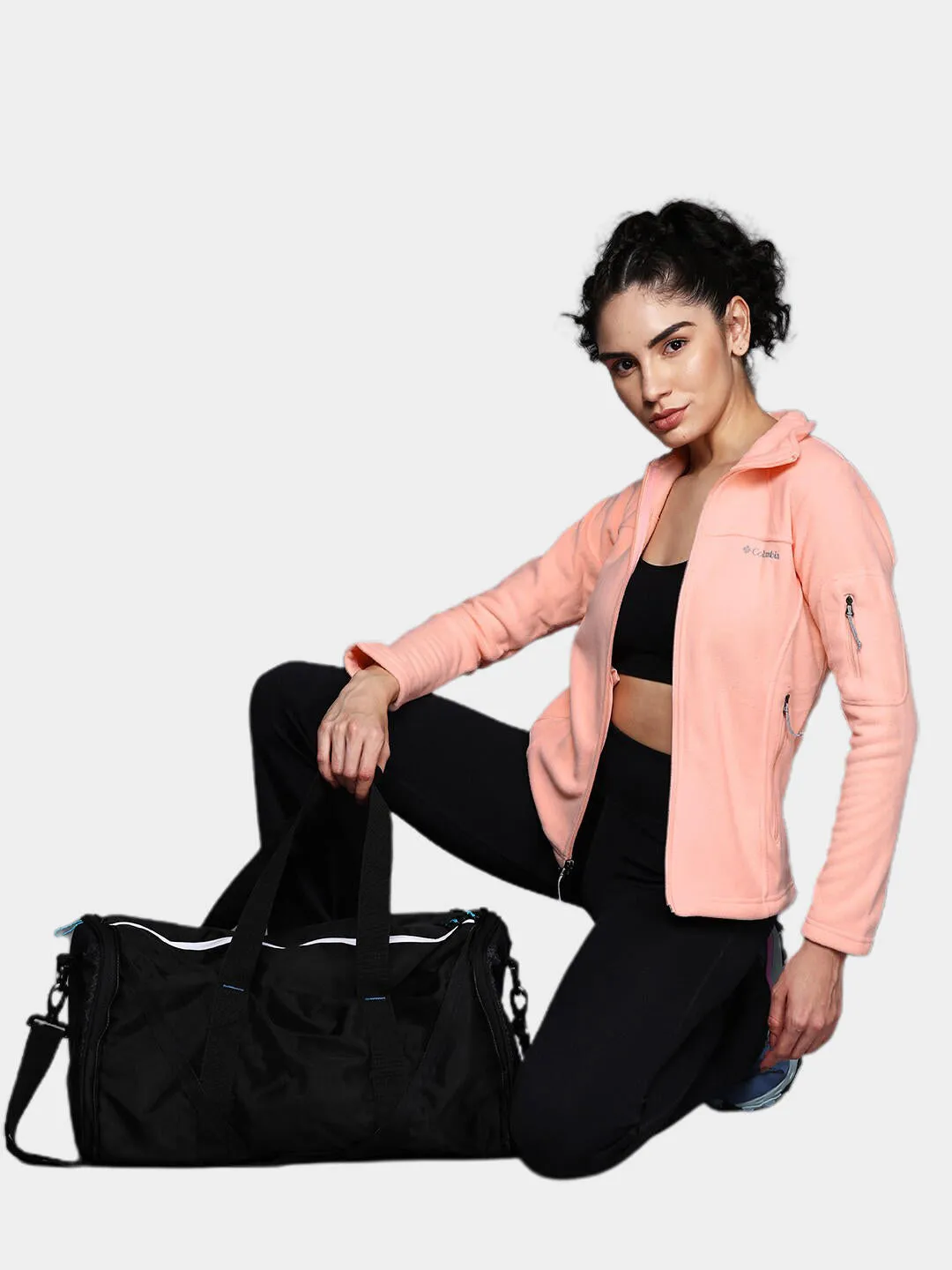 Columbia Women Orange Fast Trek II Fleece Jacket