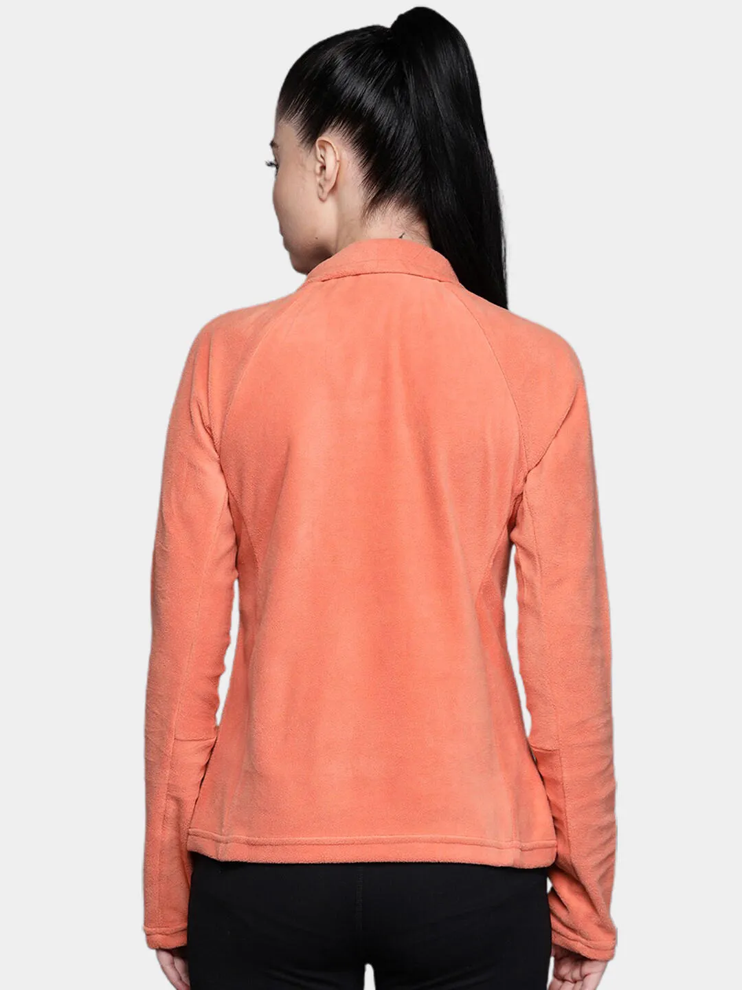 Columbia Women Orange Glacial IV Half Zip Fleece