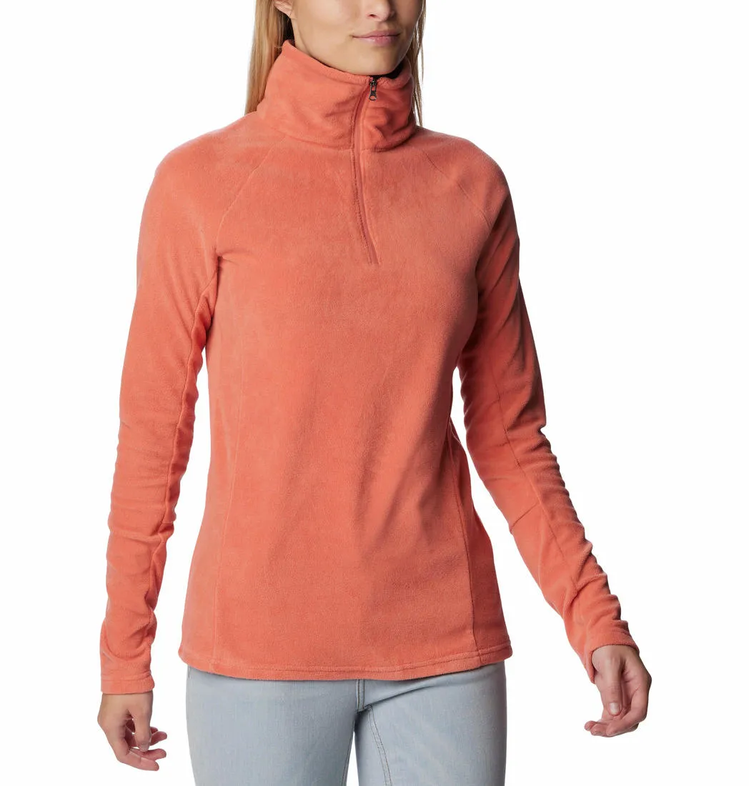 Columbia Women Orange Glacial IV Half Zip Fleece