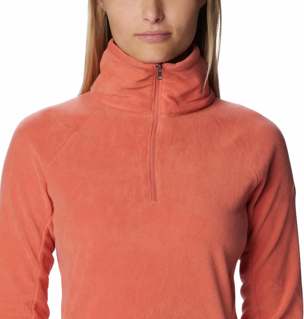 Columbia Women Orange Glacial IV Half Zip Fleece