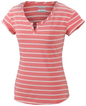 Columbia Women Orange Omni-Wick Reel Beauty II Tshirt