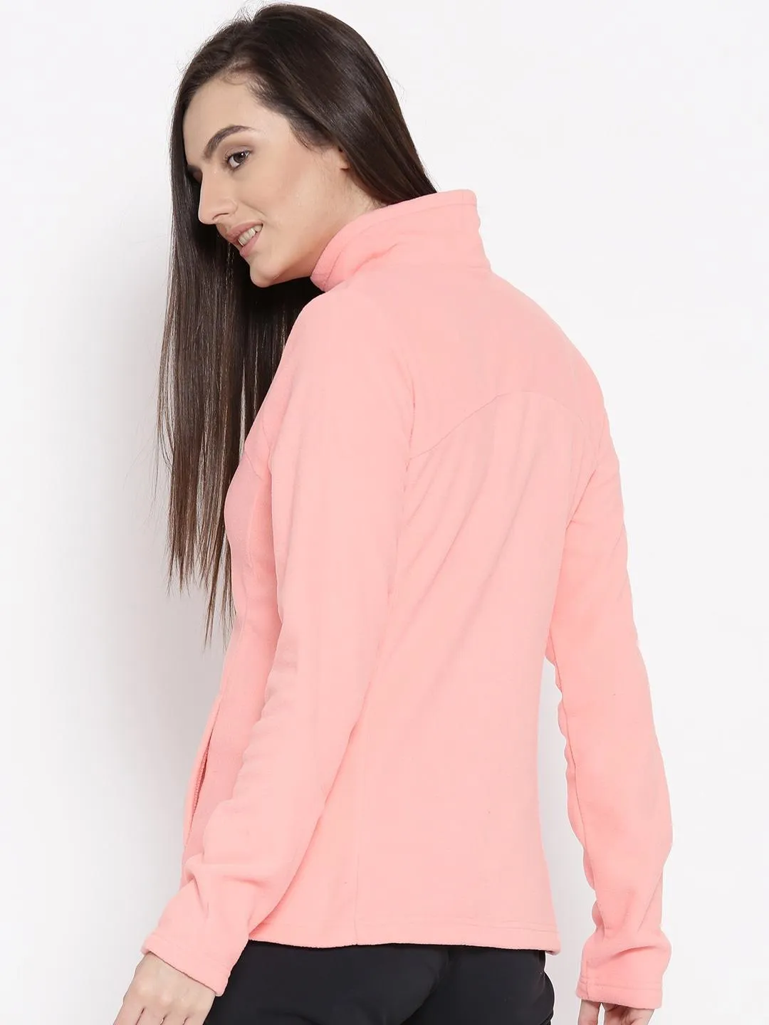 Columbia Women Orange Western Ridge Fleece Jacket