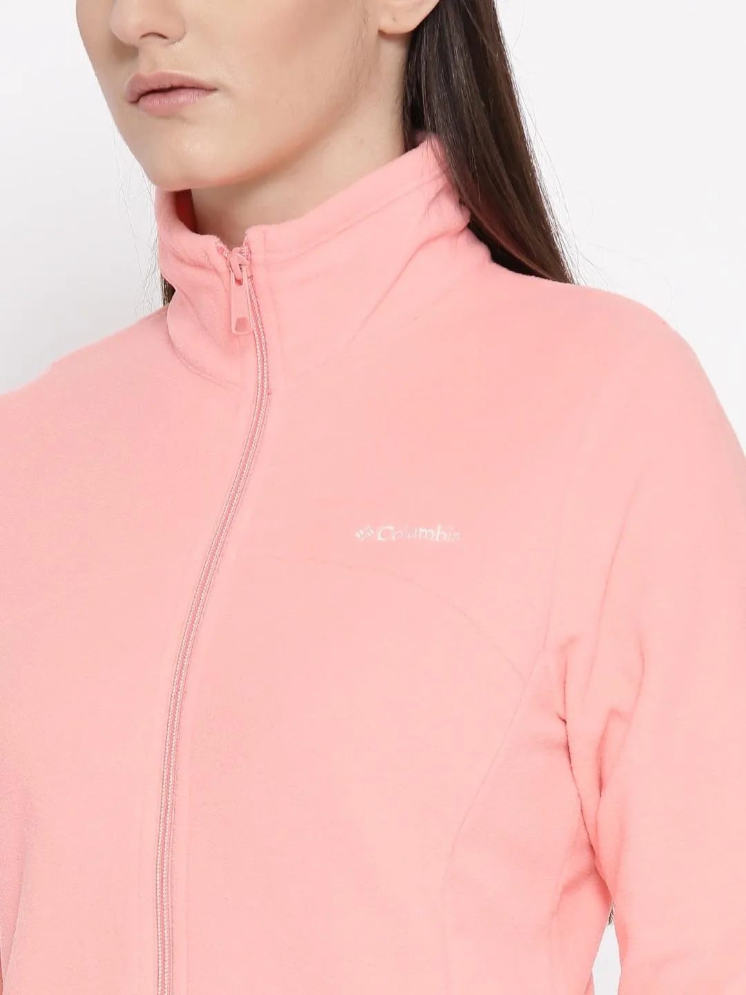 Columbia Women Orange Western Ridge Fleece Jacket