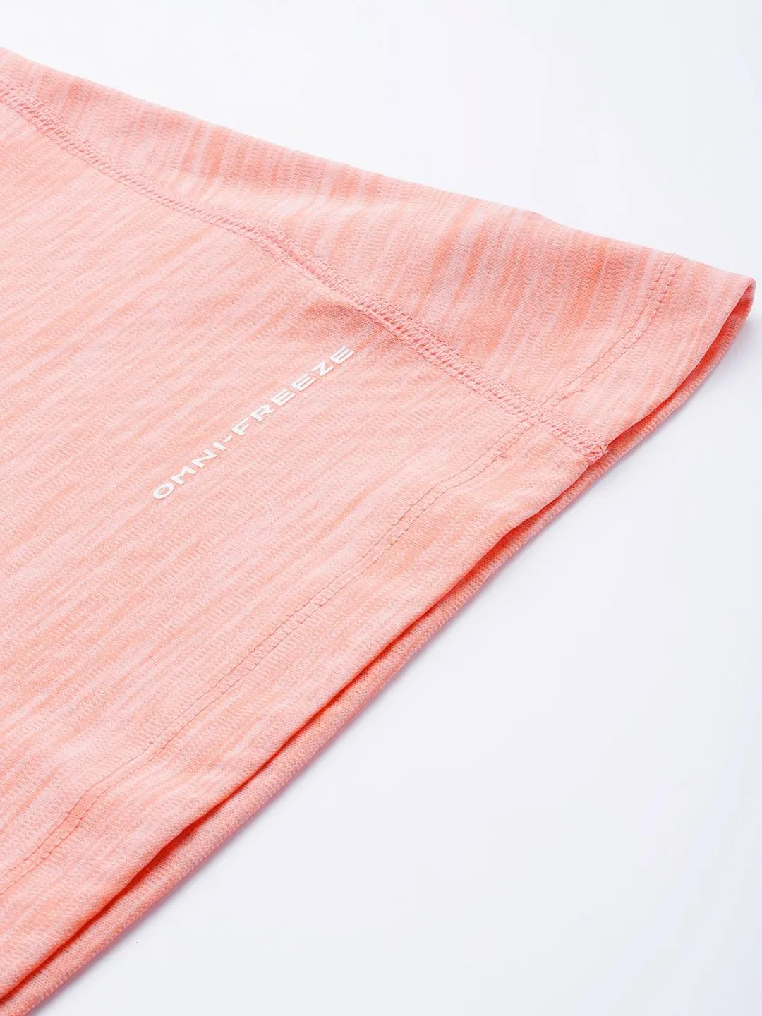 Columbia Women Peach Omni-Freeze W Zero Rules Graphic Crew Tshirt