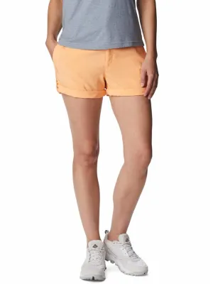 Columbia Women Peach Omni-Shade Silver Ridge Utility Shorts