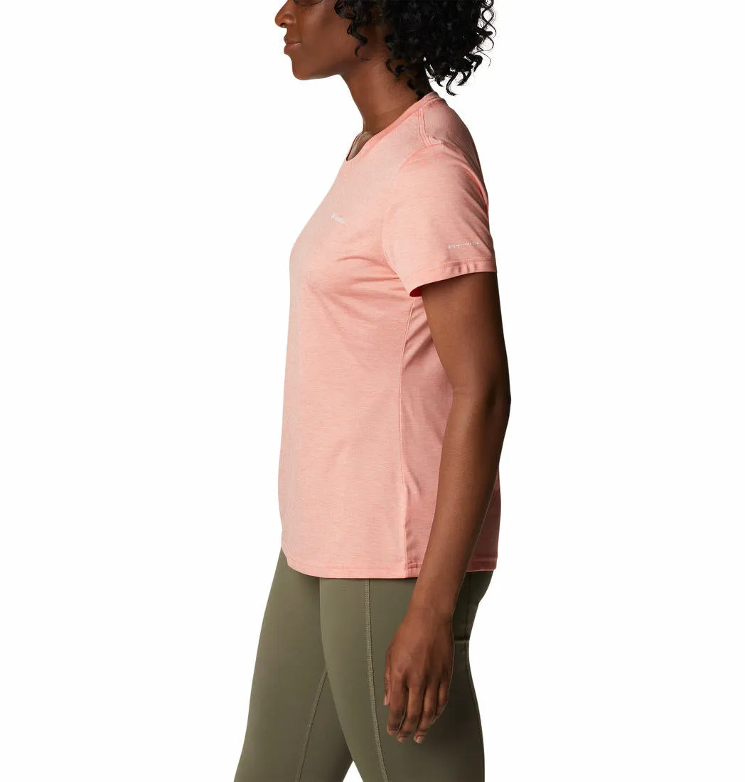 Columbia Women Peach Omni-Wick Hike Crew Tshirt