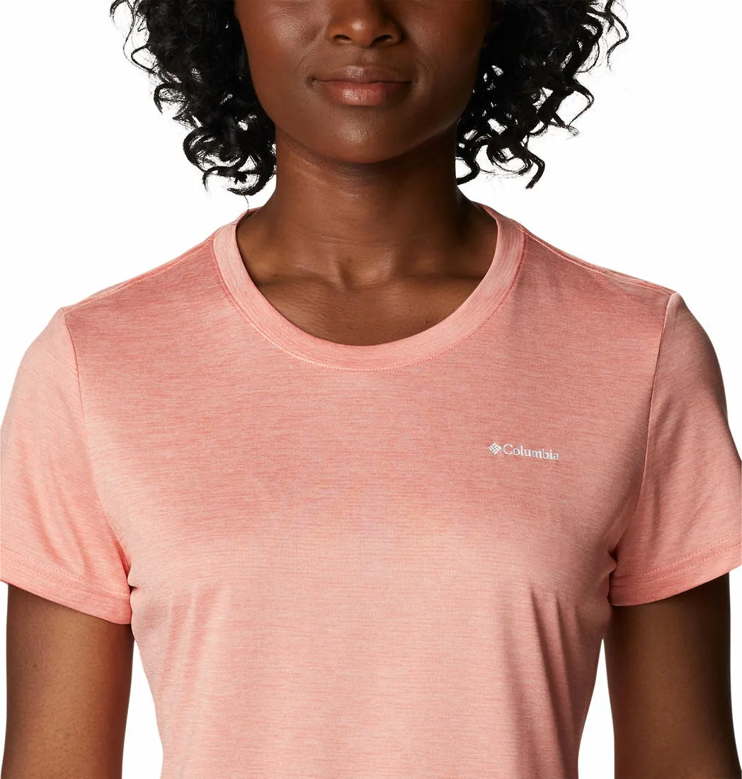 Columbia Women Peach Omni-Wick Hike Crew Tshirt