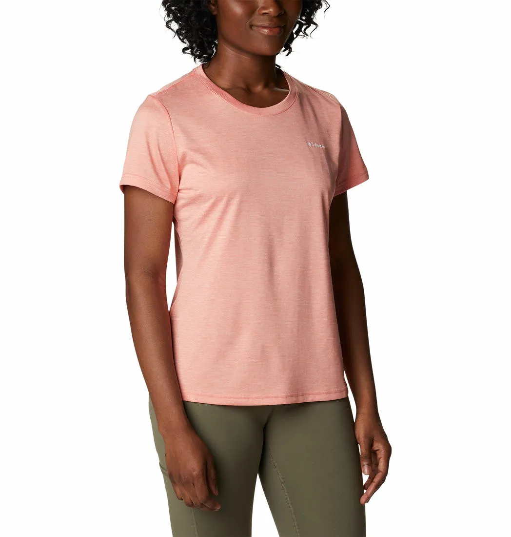 Columbia Women Peach Omni-Wick Hike Crew Tshirt