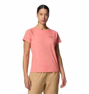 Columbia Women Pink Omni-Freeze Cirque River Pro Crew Tshirt