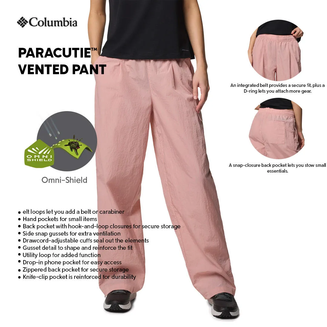 Columbia Women Pink Omni-Shield Paracutie Vented Pant
