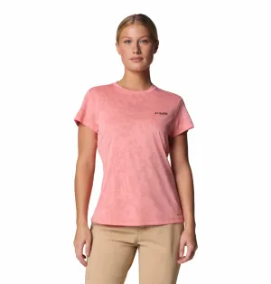 Columbia Women Pink Omni-Wick Bluebird Canyon Crew Tshirt