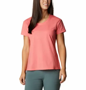 Columbia Women Pink Omni-Wick Sun Trek Tshirt