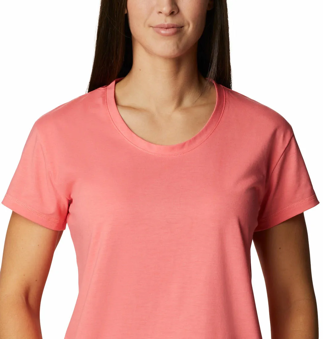 Columbia Women Pink Omni-Wick Sun Trek Tshirt