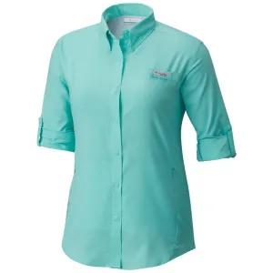 Columbia Women Pink Omni-Wick Tamiami II Long Sleeve Shirt