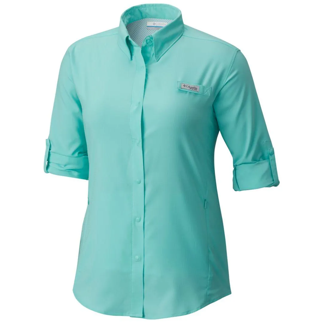 Columbia Women Pink Omni-Wick Tamiami II Long Sleeve Shirt