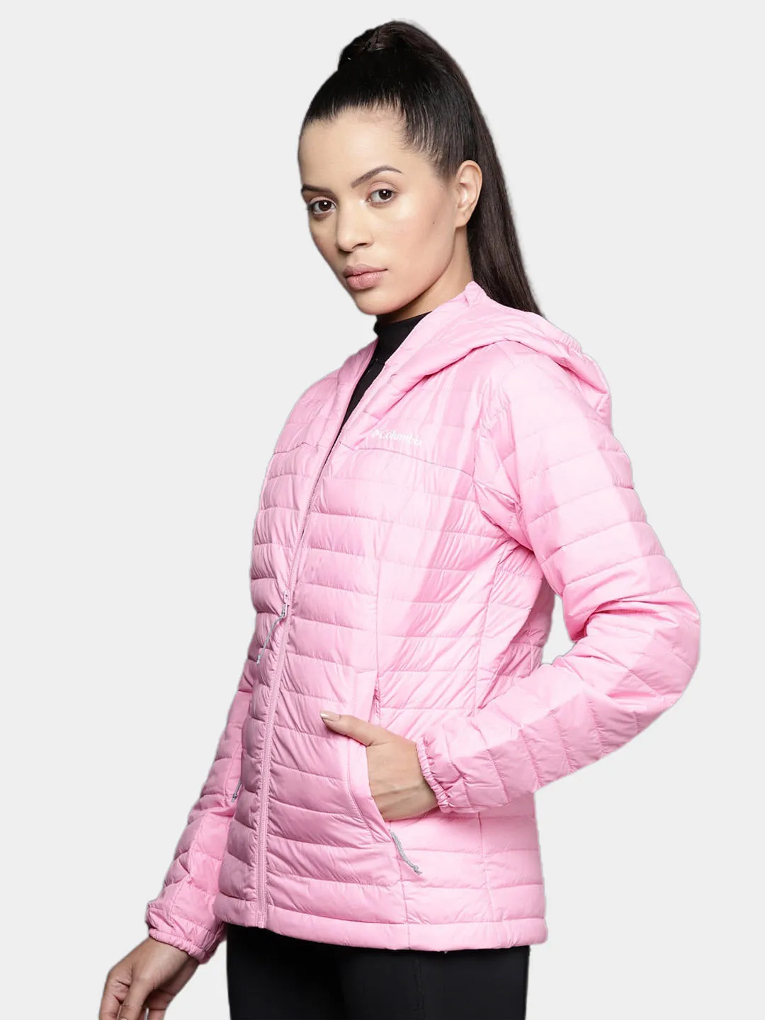 Columbia Women Pink Silver Falls Hooded Jacket