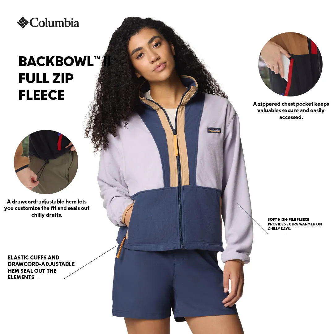 Columbia Women Purple Backbowl II Fleece Jacket