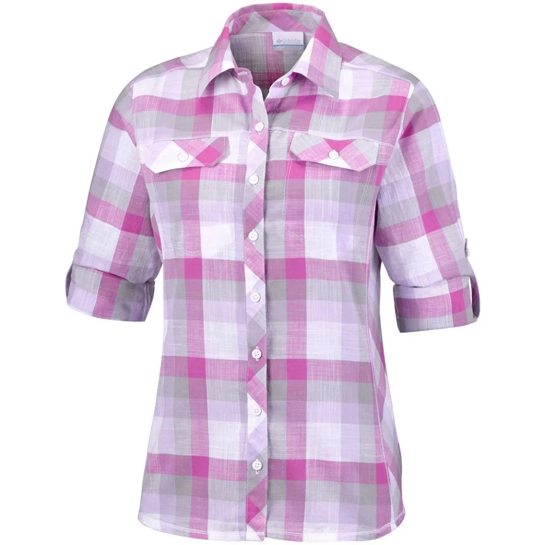 Columbia Women Purple Camp Henry Long Sleeve Shirt