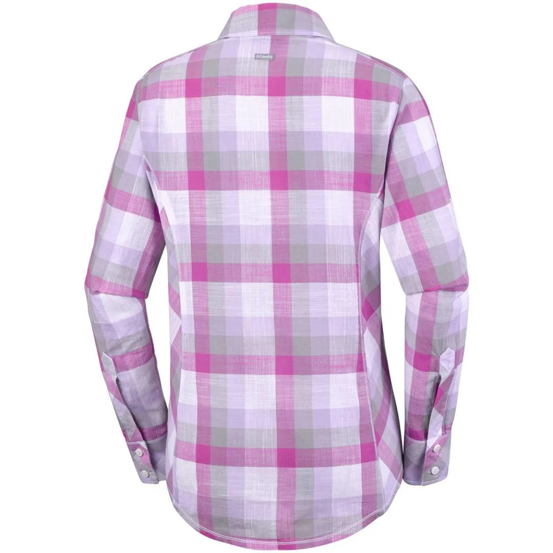 Columbia Women Purple Camp Henry Long Sleeve Shirt